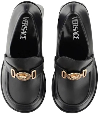 (W) Versace Medusa Biggie 75mm Kasut Lofar Platform Kulit Hitam 1005850-DVT2P1_B00V Lookbook (W) Versace Medusa Biggie 75mm Kasut Lofar Platform Kulit Hitam 1005850-DVT2P1_B00V