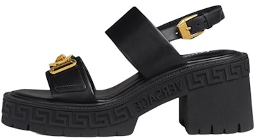 (Women) Versace Medusa Biggie 'Chunky Heel Sandals Black' 1004754-DVT2P_1B00V (Women) Versace Medusa Biggie 'Chunky Heel Sandals Black' 1004754-DVT2P_1B00V