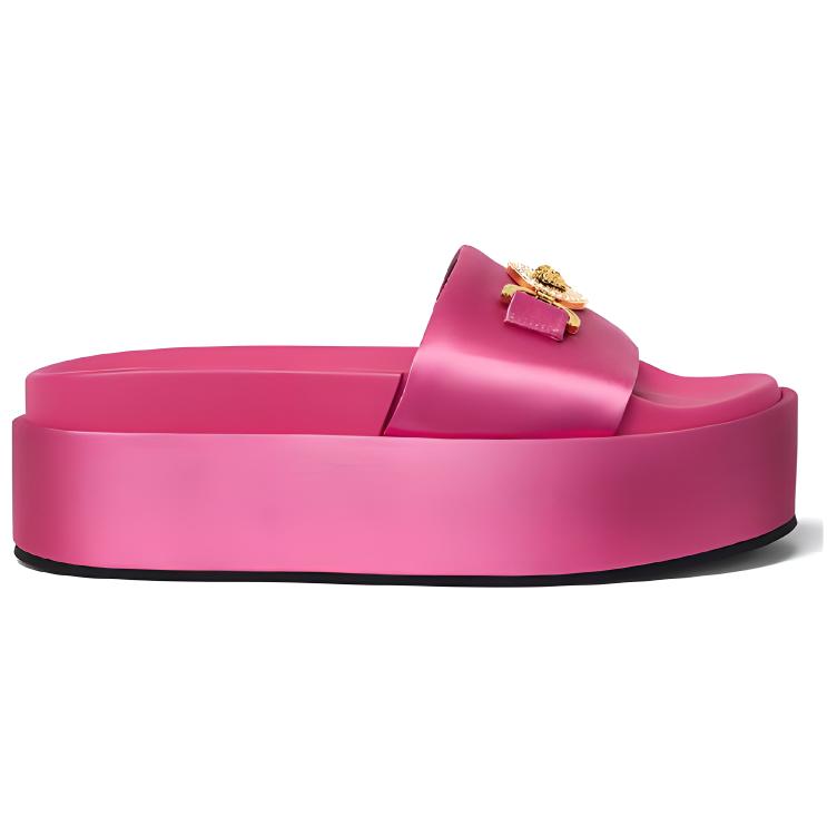 Order (W) Versace Medusa Biggie Satin Platform 'Pink' Sepatu Wanita 1007854-1A00619_1PK4V