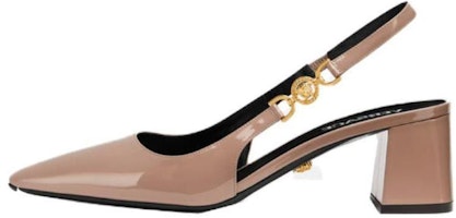 (Women) Versace Medusa Brown '95 Buckle Square Toe Block Heel' 1013740-D2VE_1PS0V (Women) Versace Medusa Brown '95 Buckle Square Toe Block Heel' 1013740-D2VE_1PS0V