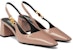 (W) Versace Medusa Coklat '95 Buckle Square Toe Tumit Blok' 1013740-D2VE_1PS0V