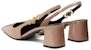 (W) Versace Medusa Coklat '95 Buckle Square Toe Tumit Blok' 1013740-D2VE_1PS0V