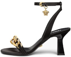 (Women) Versace Medusa Buckle Chain Sandals 'Black' 1007274-1A00619_1B00V (Women) Versace Medusa Buckle Chain Sandals 'Black' 1007274-1A00619_1B00V