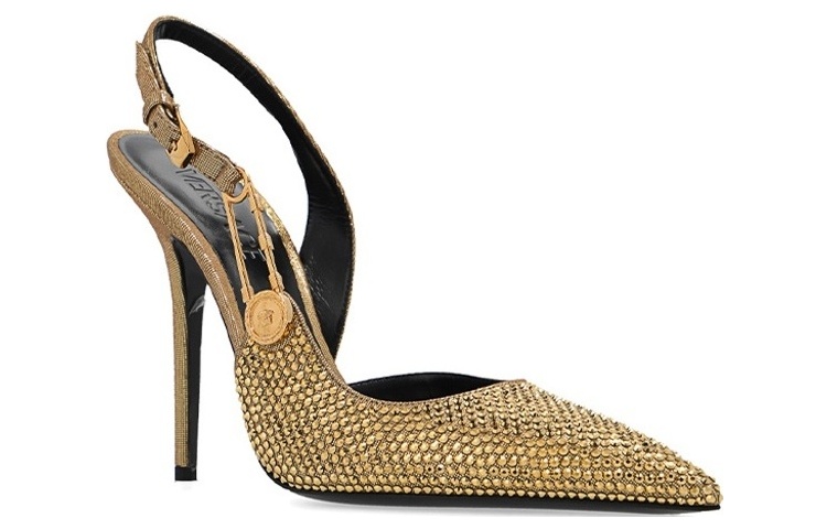 (W) Versace Medusa Buckle Stiletto 'Gold' 圖 2