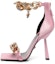 Buy (W) Versace Medusa Rantai 'Sandal Tumit Tinggi Merah Jambu' 1004186-1A04185_1PG4V