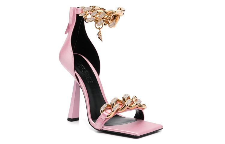 Order (W) Versace Medusa Chain 'Sandal Hak Tinggi Pink' 1004186-1A04185_1PG4V