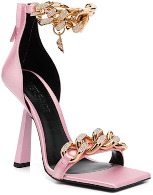 (Women) Versace Medusa Chain 'Pink Stiletto Slide' 1004186-1A04185_1PG4V Order (Women) Versace Medusa Chain 'Pink Stiletto Slide' 1004186-1A04185_1PG4V