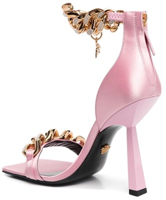 (Women) Versace Medusa Chain 'Pink Stiletto Slide' 1004186-1A04185_1PG4V Shop (Women) Versace Medusa Chain 'Pink Stiletto Slide' 1004186-1A04185_1PG4V