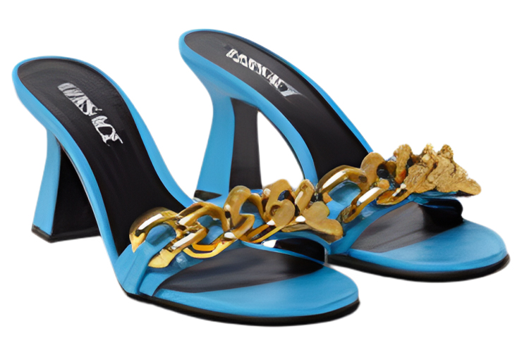 (W) Versace Medusa Chain Mule 'Light Blue' 圖 2