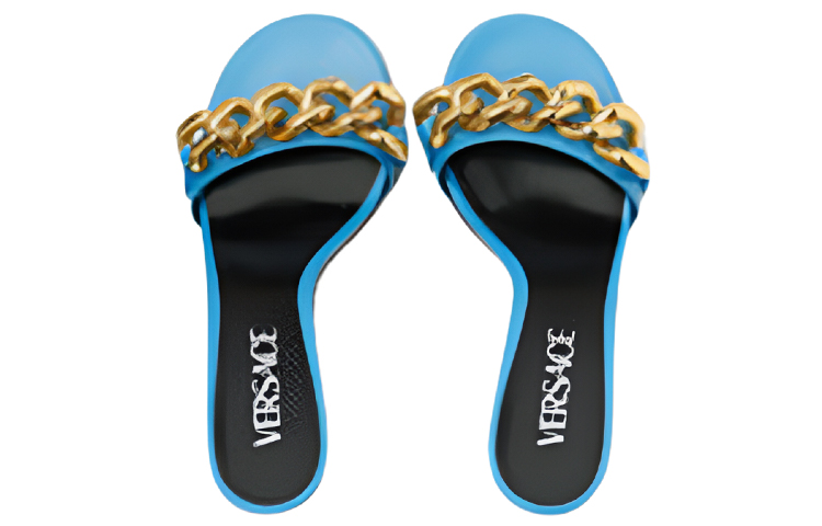 (W) Versace Medusa Chain Mule 'Light Blue' 圖 3