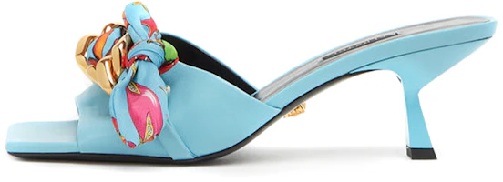(Women) Versace Medusa Chain Patent Leather Sandals 'Blue' DST563H-DNAF9-1V18V (Women) Versace Medusa Chain Patent Leather Sandals 'Blue' DST563H-DNAF9-1V18V