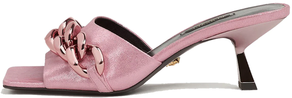 (W) 范思哲美杜莎链麂皮穆勒高跟鞋'粉色' DST563H-DCA25_1P340 Buy (W) 范思哲美杜莎链麂皮穆勒高跟鞋'粉色' DST563H-DCA25_1P340