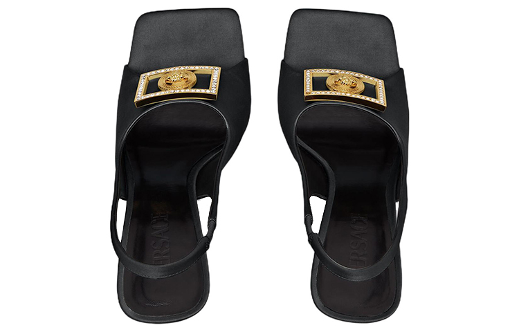 (W) Versace Medusa Crystal Slide 'Black' 圖 3