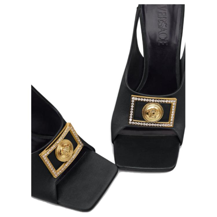 (W) Versace Medusa Crystal Slide 'Black' 圖 5