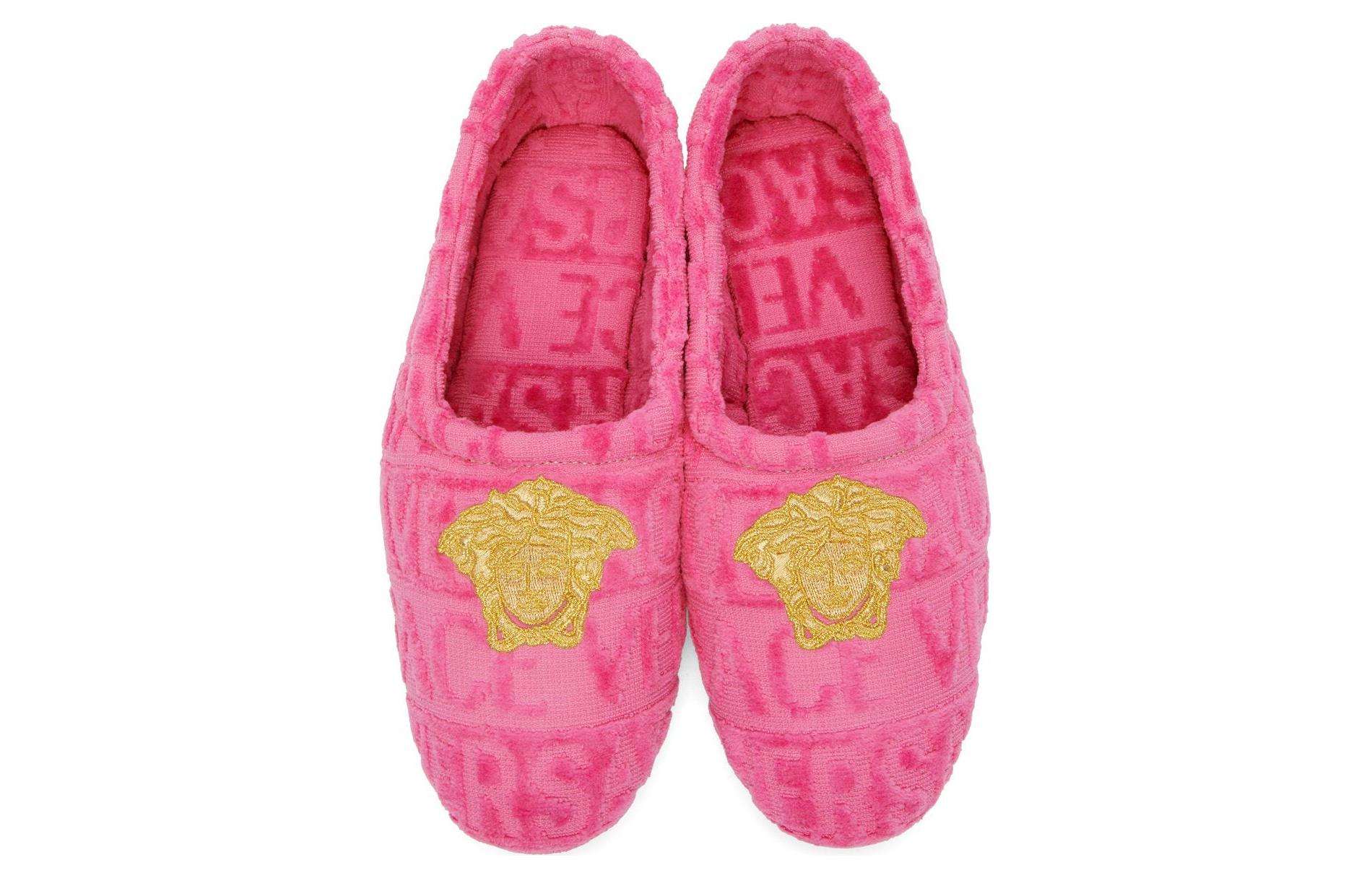 (W) Versace Medusa Embroidered Flats 'Pink' 圖 3
