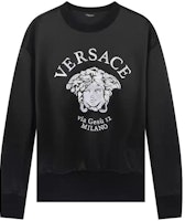 (Women) VERSACE Medusa Embroidered Oversized Cartoon Sweatshirt Black () A88405-1F00108-1B000 (Women) VERSACE Medusa Embroidered Oversized Cartoon Sweatshirt Black () A88405-1F00108-1B000