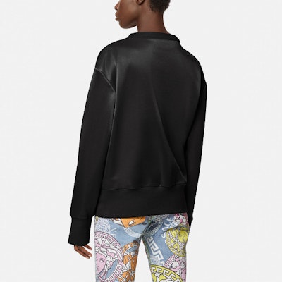 (W) 베르사체 메두사 자수 오버사이즈 카툰 스웻셔츠 블랙 A88405-1F00108-1B000 Shop (W) 베르사체 메두사 자수 오버사이즈 카툰 스웻셔츠 블랙 A88405-1F00108-1B000