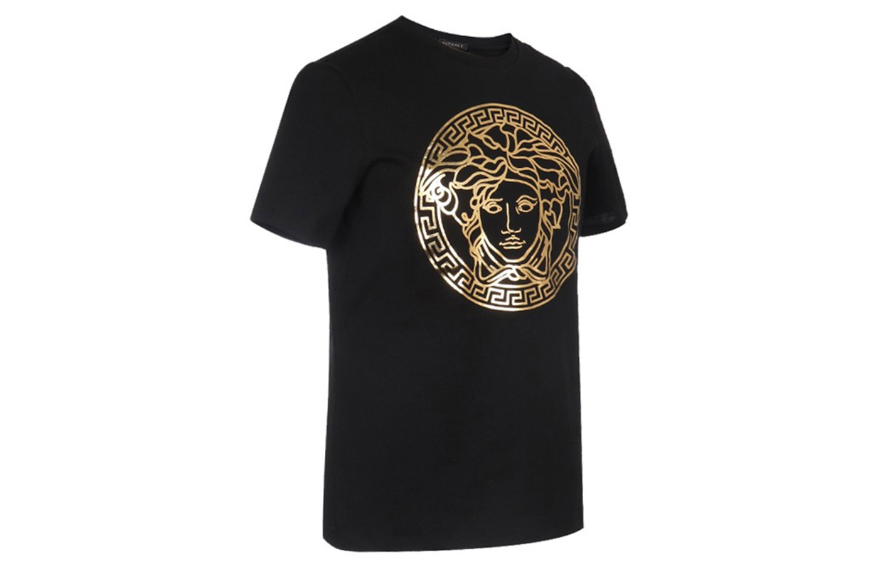 Shop (W) ヴェルサーチ メデューサ グラフィック コットン Tシャツ レディース ブラック A85756-A228806-A1008