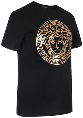 (W) ヴェルサーチ メデューサ グラフィック コットン Tシャツ レディース ブラック A85756-A228806-A1008 Shop (W) ヴェルサーチ メデューサ グラフィック コットン Tシャツ レディース ブラック A85756-A228806-A1008