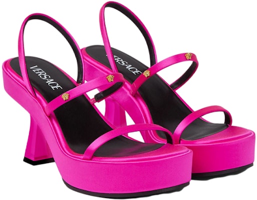 (Women) Versace Medusa High Heel Mule 'Hot Pink' 1004487-1A00619_1PE7V Order (Women) Versace Medusa High Heel Mule 'Hot Pink' 1004487-1A00619_1PE7V
