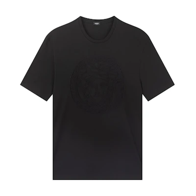 (Women) VERSACE Medusa Jacquard Short Sleeve T-Shirt Women’s Black A87461-A228806-A1008
