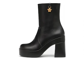 (Women) Versace Medusa Leather Platform Ankle Boots 'Black' 1005682-DVT2P_1B00V (Women) Versace Medusa Leather Platform Ankle Boots 'Black' 1005682-DVT2P_1B00V