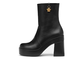 (Women) Versace Medusa Leather Platform Ankle Boots 'Black' 1005682-DVT2P_1B00V (Women) Versace Medusa Leather Platform Ankle Boots 'Black' 1005682-DVT2P_1B00V
