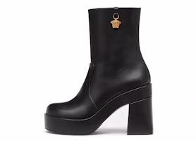 (Women) Versace Medusa Leather Platform Ankle Boots 'Black' 1005682-DVT2P_1B00V (Women) Versace Medusa Leather Platform Ankle Boots 'Black' 1005682-DVT2P_1B00V