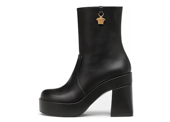 (Women) Versace Medusa Leather Platform Ankle Boots 'Black' 1005682-DVT2P_1B00V Buy (Women) Versace Medusa Leather Platform Ankle Boots 'Black' 1005682-DVT2P_1B00V