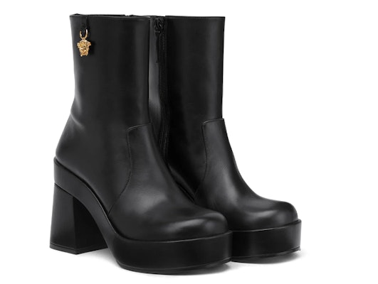 (W) Versace Medusa But Platform Kulit 'Hitam' بوت 1005682-DVT2P_1B00V Order (W) Versace Medusa But Platform Kulit 'Hitam' بوت 1005682-DVT2P_1B00V
