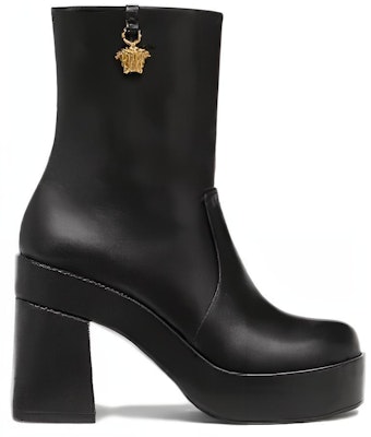(Women) Versace Medusa Leather Platform Ankle Boots 'Black' 1005682-DVT2P_1B00V Order (Women) Versace Medusa Leather Platform Ankle Boots 'Black' 1005682-DVT2P_1B00V