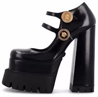 (Women) Versace Medusa Leather Platform High Heels 'Black' 1007140-DVT51_1B00V (Women) Versace Medusa Leather Platform High Heels 'Black' 1007140-DVT51_1B00V