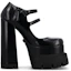 Order (W) Versace Medusa Tumit Tinggi Platform Kulit 'Hitam' 1007140-DVT51_1B00V