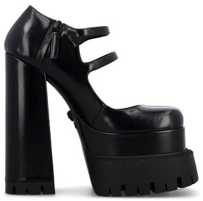 (Women) Versace Medusa Leather Platform High Heels 'Black' 1007140-DVT51_1B00V Order (Women) Versace Medusa Leather Platform High Heels 'Black' 1007140-DVT51_1B00V
