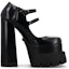 Order (W) Versace Medusa Tumit Tinggi Platform Kulit 'Hitam' 1007140-DVT51_1B00V