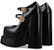 (W) Versace Medusa Tumit Tinggi Platform Kulit 'Hitam' 1007140-DVT51_1B00V