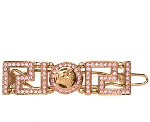 (W) 范思哲女士美杜莎标志金色复古发夹 10111511A006214J110 Order (W) 范思哲女士美杜莎标志金色复古发夹 10111511A006214J110