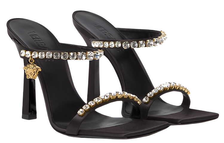 (W) Versace Medusa Mule 'Black Crystal' 圖 2