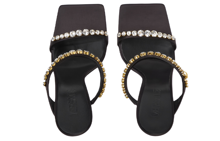 (W) Versace Medusa Mule 'Black Crystal' 圖 3
