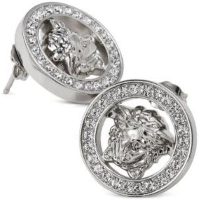 (W) Anting VERSACE Pola Medusa Stud Kuningan Warna Perak 10163661A00621 Shop (W) Anting VERSACE Pola Medusa Stud Kuningan Warna Perak 10163661A00621