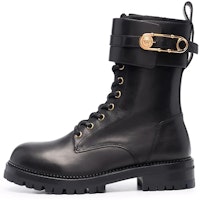 (Women) Versace Medusa Pin Lace-Up Ankle Boots 'Black' DST419E-DVTA3_KVO41 (Women) Versace Medusa Pin Lace-Up Ankle Boots 'Black' DST419E-DVTA3_KVO41
