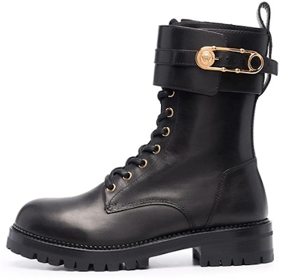 (Women) Versace Medusa Pin Lace-Up Ankle Boots 'Black' DST419E-DVTA3_KVO41 Buy (Women) Versace Medusa Pin Lace-Up Ankle Boots 'Black' DST419E-DVTA3_KVO41