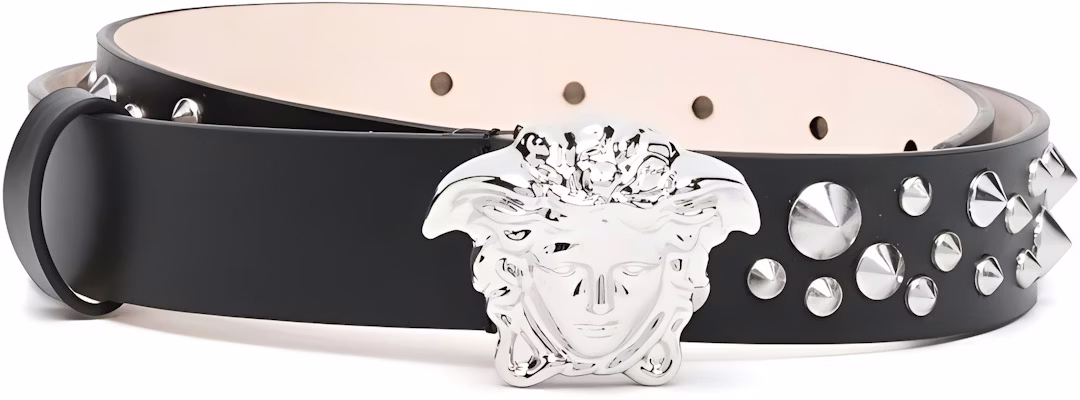 (W) ヴェルサーチ メデューサ プラーク ベルト ブラック レザー 3CM幅 DCDD4421A07229 Buy (W) ヴェルサーチ メデューサ プラーク ベルト ブラック レザー 3CM幅 DCDD4421A07229