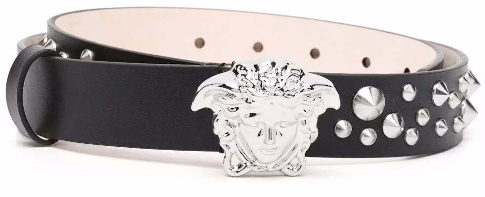 (W) ヴェルサーチ メデューサ プラーク ベルト ブラック レザー 3CM幅 DCDD4421A07229 Order (W) ヴェルサーチ メデューサ プラーク ベルト ブラック レザー 3CM幅 DCDD4421A07229