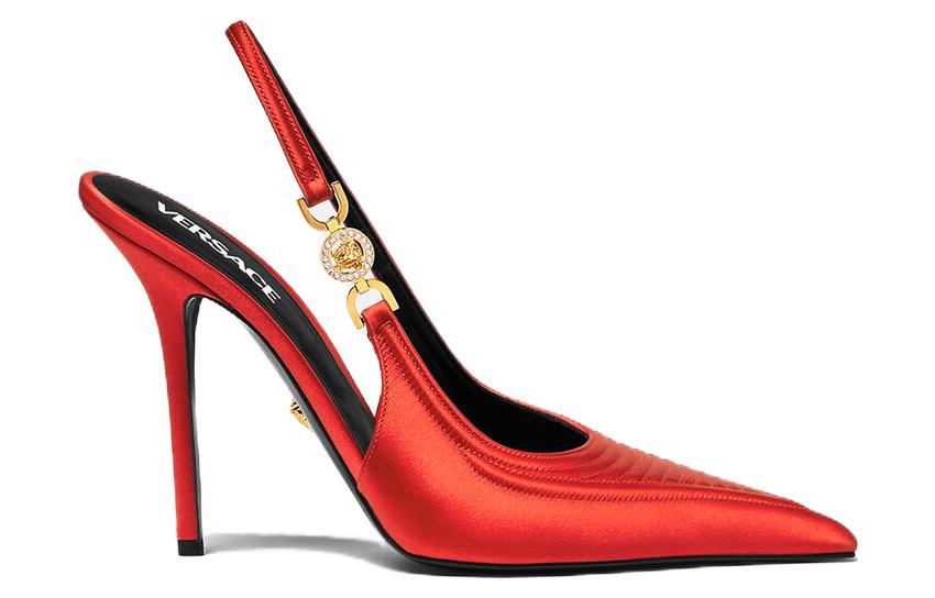 (W) Versace Medusa Pointed Toe High Heels 'Red CMFT' 圖 2