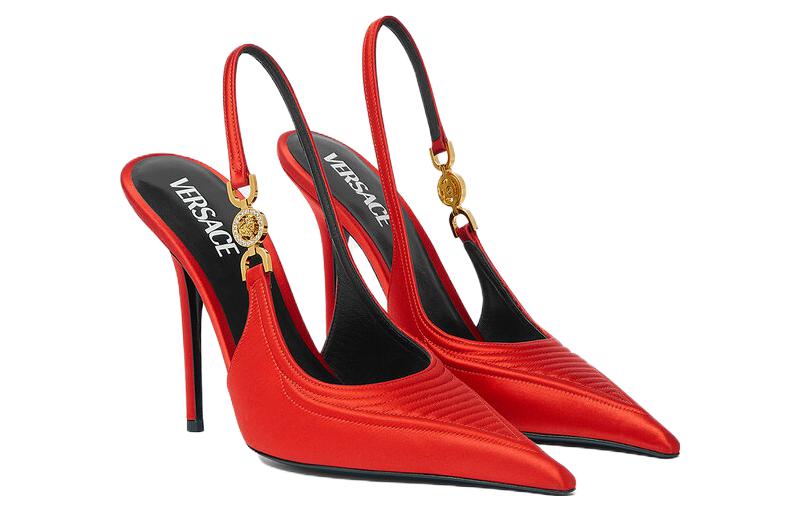 (W) Versace Medusa Pointed Toe High Heels 'Red CMFT' 圖 3
