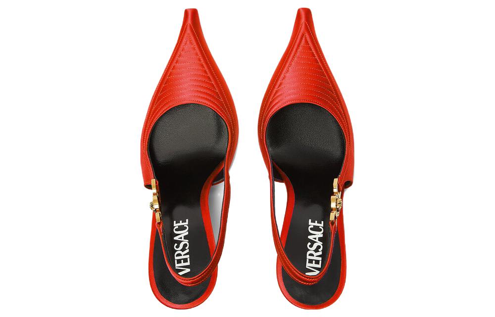 (W) Versace Medusa Pointed Toe High Heels 'Red CMFT' 圖 4