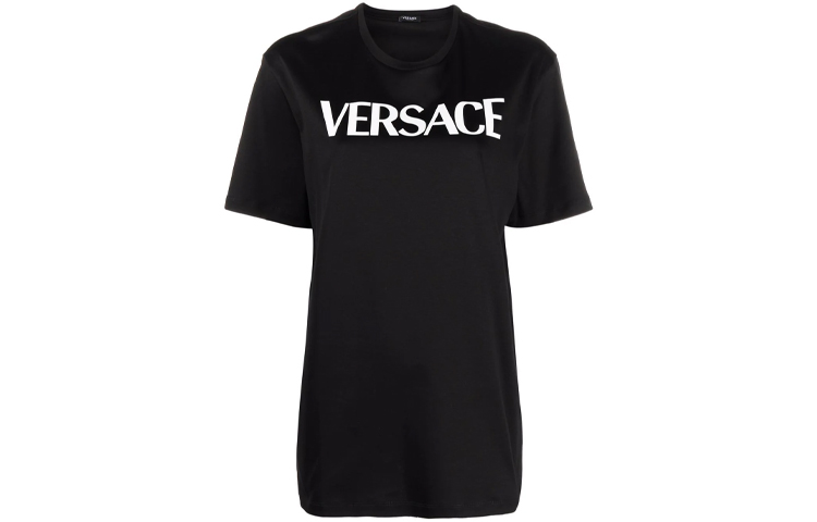 (Women) Versace Medusa Smile Logo Print Black Oversized T-Shirt. 10025021-A01873-2B070 圖 2