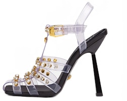(Women) Versace Medusa Studded High Heeled Sandals 'Black' 1004489-1A03216_1T32V (Women) Versace Medusa Studded High Heeled Sandals 'Black' 1004489-1A03216_1T32V