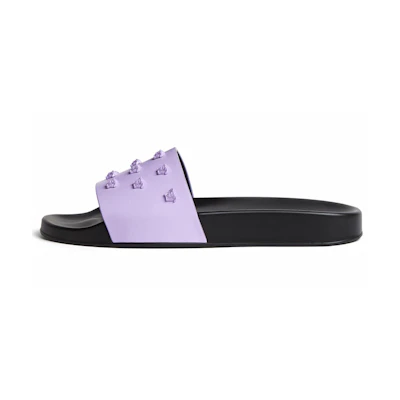 (W) Versace Medusa Studded Leather Slide 'Purple'
